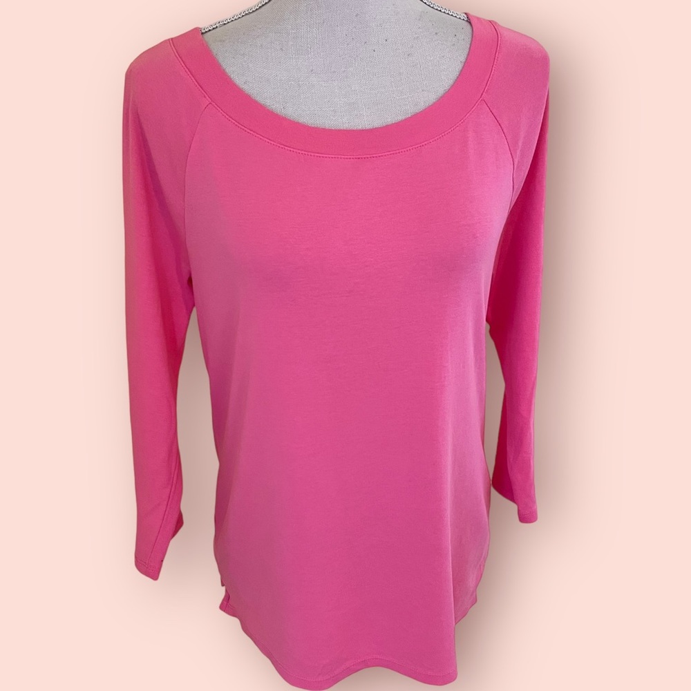 Talbots "The Talbots Tee" Pink Pima Cotton L